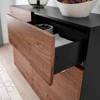 Comodă Ikea Klackenas 97 x 120 x 41.5 / MDF / Maro photo 6