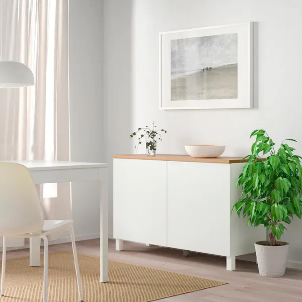 Комод Ikea Besta 76 x 120 x 42см / МДФ / Белый photo 3