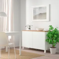 Comodă Ikea Besta 76 x 120 x 42 / MDF / Alb photo 3