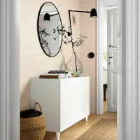 Comodă Ikea Besta 74 x 120 x 42 / MDF / Alb photo 2