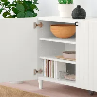 Comodă Ikea Besta 74 x 120 x 42 / MDF / Alb photo 5
