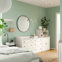 Комод Ikea Hauga 116 x 208 x 46см / МДФ / Белый photo 2