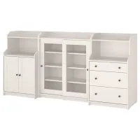 Comodă Ikea Hauga 116 x 244 x 46 / MDF / Alb