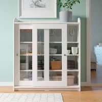 Comodă Ikea Hauga 116 x 244 x 46 / MDF / Alb photo 2