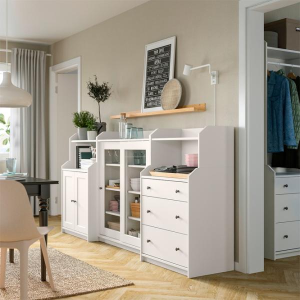 Комод Ikea Hauga 116 x 244 x 46см / МДФ / Белый photo 3 Комод Ikea Hauga 116 x 244 x 46см / МДФ / Белый photo 3