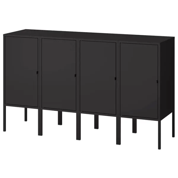 Комод Ikea Lixhult 82 x 140 x 35см / Металл / Антрацит photo 1