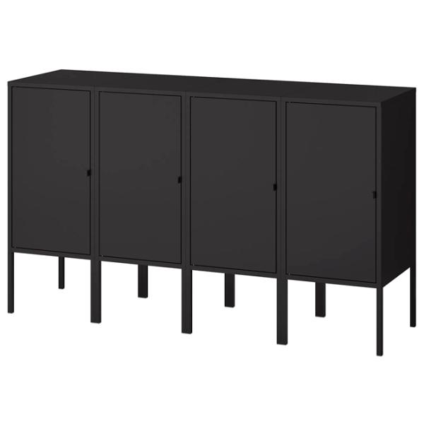 Комод Ikea Lixhult 82 x 140 x 35см / Металл / Антрацит photo 1