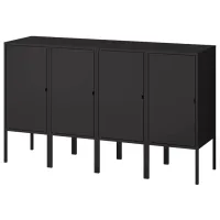 Комод Ikea Lixhult 82 x 140 x 35см / Металл / Антрацит