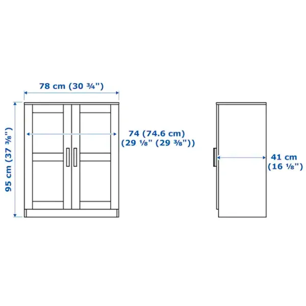 Comodă Ikea Brimnes 95 x 78 x 41 / MDF / Alb photo 4