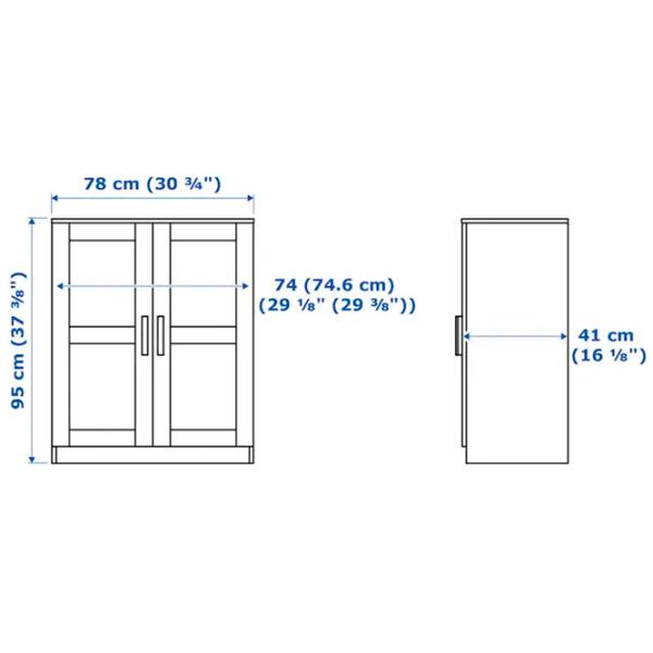 Comodă Ikea Brimnes 95 x 78 x 41 / MDF / Alb photo 4