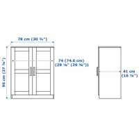 Комод Ikea Brimnes 95 x 78 x 41см / МДФ / Белый photo 4