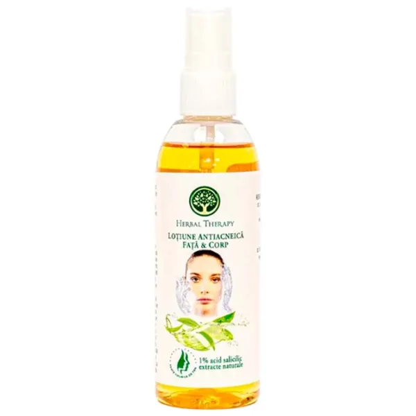 Loțiune-spray pentru față Herbal Therapy Anti-acnee pentru față și corp 0.1l photo 1 Loțiune-spray pentru față Herbal Therapy Anti-acnee pentru față și corp 0.1l photo 1