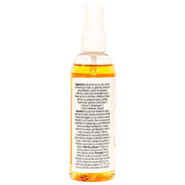 Loțiune-spray pentru față Herbal Therapy Anti-acnee pentru față și corp 0.1l photo 2 Loțiune-spray pentru față Herbal Therapy Anti-acnee pentru față și corp 0.1l photo 2