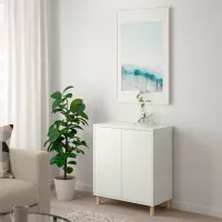 Comodă Ikea Eket 80 x 70 x 35 / MDF / Alb photo 2