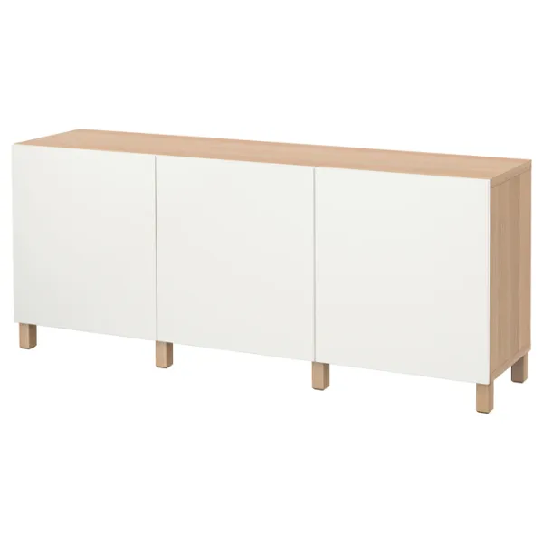 Комод Ikea Besta 74 x 180 x 42см / МДФ / Дуб Беленый photo 1 Комод Ikea Besta 74 x 180 x 42см / МДФ / Дуб Беленый photo 1