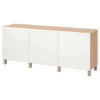 Комод Ikea Besta 74 x 180 x 42см / МДФ / Дуб Беленый
