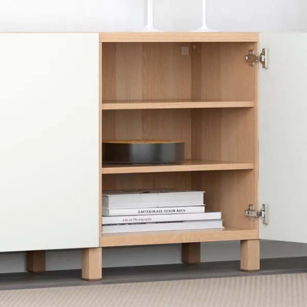 Комод Ikea Besta 74 x 180 x 42см / МДФ / Дуб Беленый photo 3 Комод Ikea Besta 74 x 180 x 42см / МДФ / Дуб Беленый photo 3