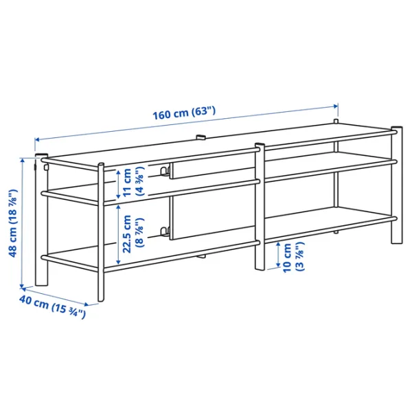 Comodă TV Ikea Jattesta 194 x 240 x 40 / PAL photo 3