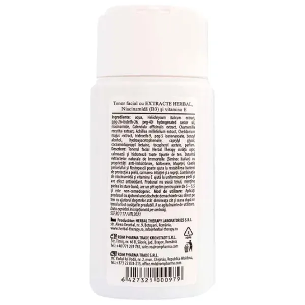 Tonic pentru față Herbal Therapy Toner Facial 0.1l photo 3 Tonic pentru față Herbal Therapy Toner Facial 0.1l photo 3