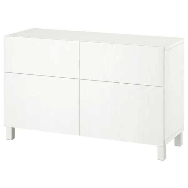 Comodă Ikea Besta 74 x 120 x 42 / MDF / Alb photo 1