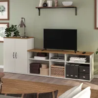 Тумба под телевизор Ikea Skruvby 90 x 226 x 38см / ДСП photo 2