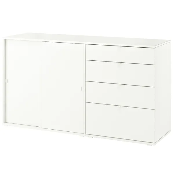 Комод Ikea Vihals 90 x 165 x 47см / МДФ / Белый photo 1