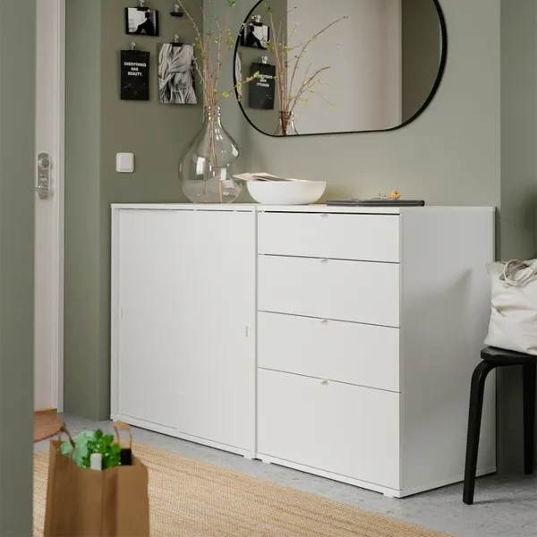 Комод Ikea Vihals 90 x 165 x 47см / МДФ / Белый photo 3