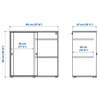 Комод Ikea Vihals 90 x 165 x 47см / МДФ / Белый photo 4