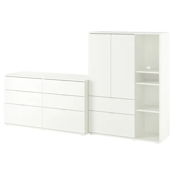 Комод Ikea Vihals 140 x 245 x 47см / МДФ / Белый photo 1