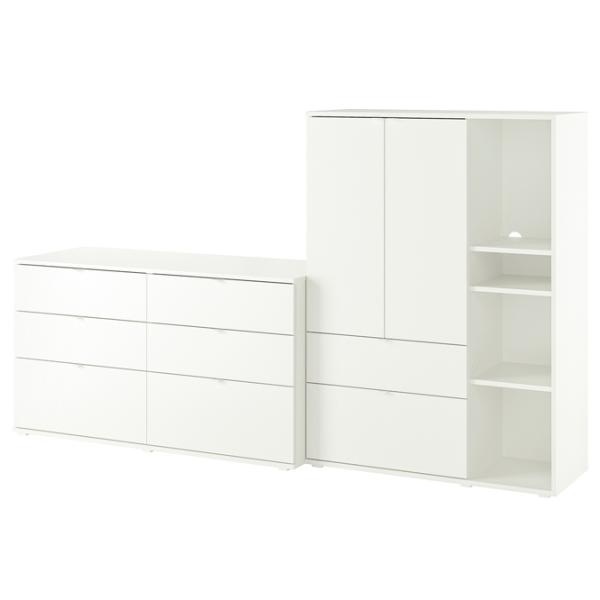 Комод Ikea Vihals 140 x 245 x 47см / МДФ / Белый photo 1