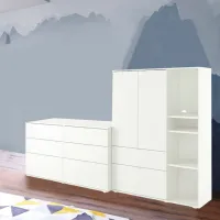 Comodă Ikea Vihals 140 x 245 x 47 / MDF / Alb photo 2