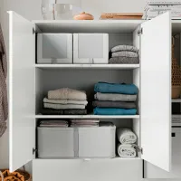 Comodă Ikea Vihals 140 x 245 x 47 / MDF / Alb photo 3