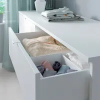 Comodă Ikea Vihals 140 x 245 x 47 / MDF / Alb photo 5