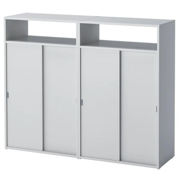 Comodă Ikea Spiksmed  97 x 119 x 32 / MDF / Gray photo 1