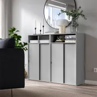 Comodă Ikea Spiksmed 97 x 119 x 32 / MDF / Gray photo 4