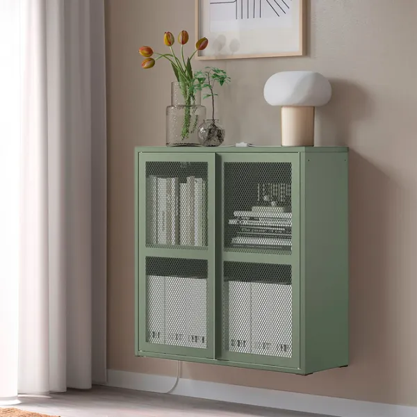 Комод Ikea Ivar 83 x 80 x 30см / Сталь / Серо - Зеленый photo 2