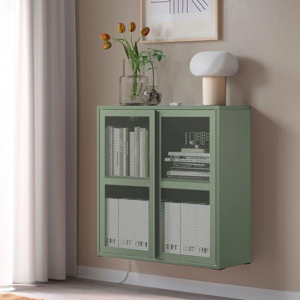 Комод Ikea Ivar 83 x 80 x 30см / Сталь / Серо - Зеленый photo 2