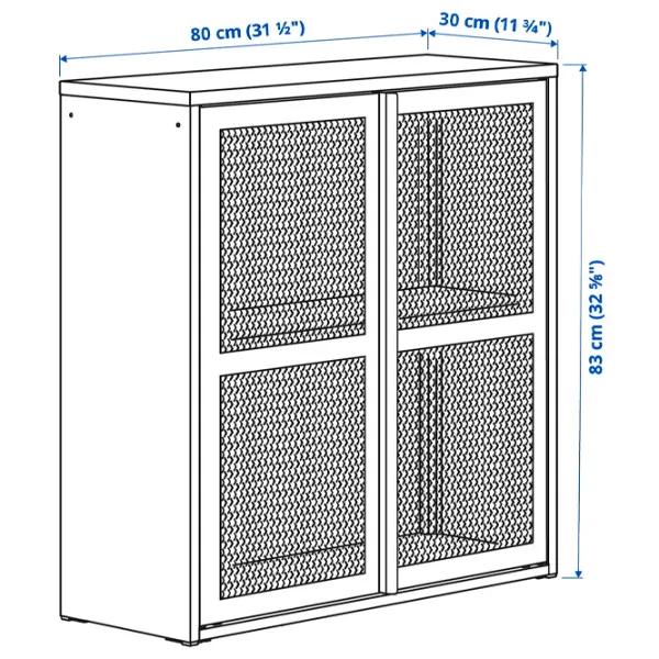 Комод Ikea Ivar 83 x 80 x 30см / Сталь / Серо - Зеленый photo 3