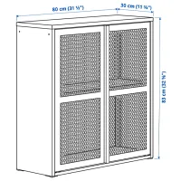 Комод Ikea Ivar 83 x 80 x 30см / Сталь / Серо - Зеленый photo 3