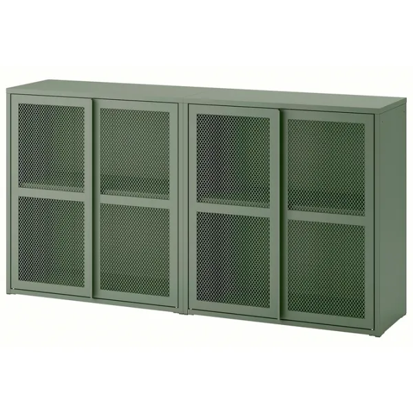 Comodă Ikea Ivar 83 x 160 x 30 / Oțel / Sur - Verde photo 1