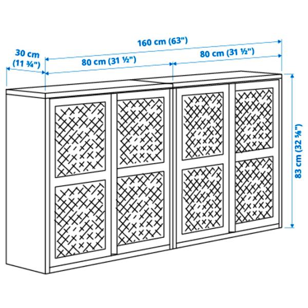 Comodă Ikea Ivar 83 x 160 x 30 / Oțel / Sur - Verde photo 5