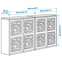 Comodă Ikea Ivar 83 x 160 x 30 / Oțel / Sur - Verde photo 5