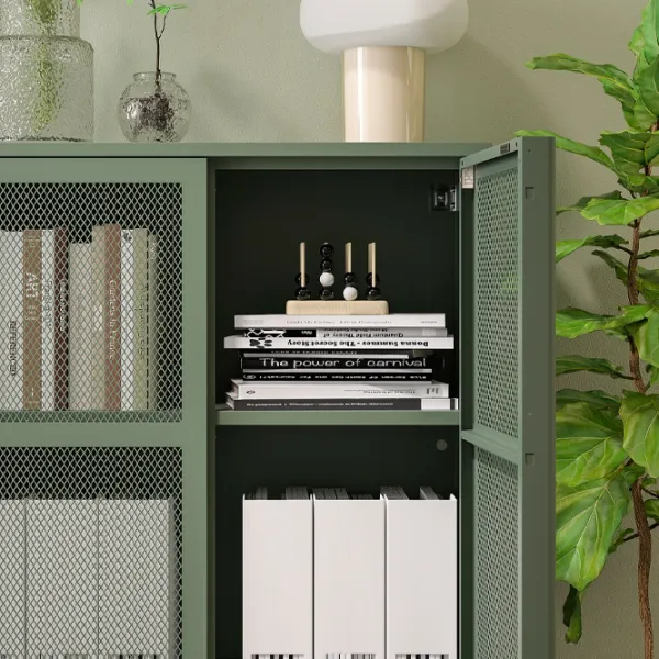 Comodă Ikea Ivar 83 x 160 x 30 / Oțel / Sur - Verde photo 6