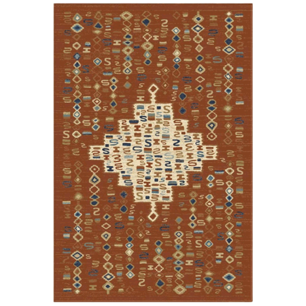 Ковер Covoare Ungheni Atlas Brown Blue / Полипропилен photo 1