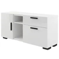 Комод ML-Mobila Йорк №4 62.2 x 130 x 40см / МДФ / Белый