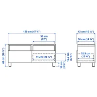 Comodă TV Ikea Besta 48 x 120 x 42 / PAL photo 2