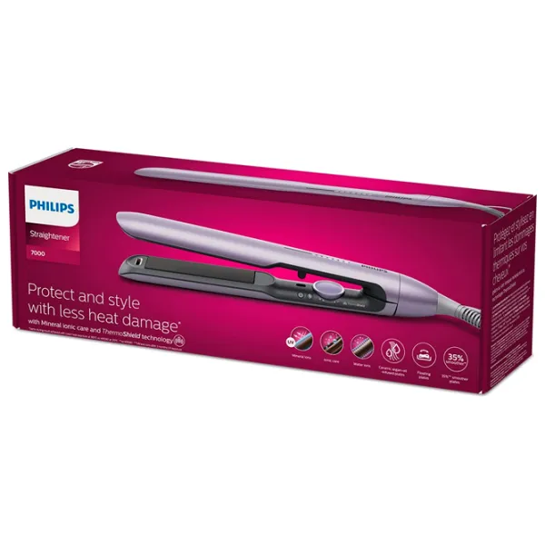 Placă de îndreptat părul Philips BHS742/00  / Gray Purple photo 3 Placă de îndreptat părul Philips BHS742/00  / Gray Purple photo 3