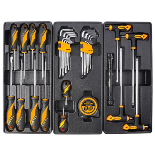 Dulap cu role pentru scule Tolsen 85410 175 buc. Metal photo 3
