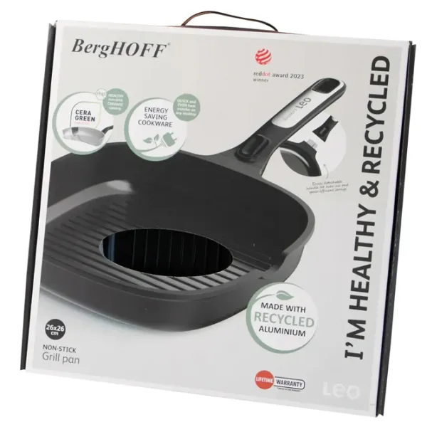 Tigaie BergHOFF Leo Phantom 3950573 Tigaie-grill / 26 cm / Black photo 5 Tigaie BergHOFF Leo Phantom 3950573 Tigaie-grill / 26 cm / Black photo 5