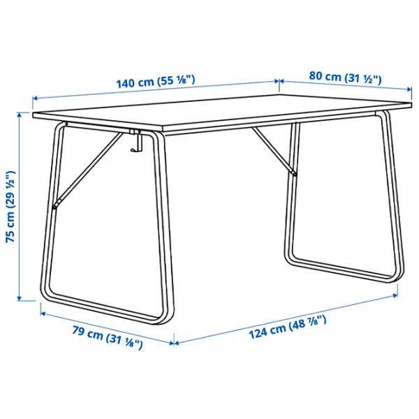 Masă de birou Ikea Huvudspelare PAL/ Beige photo 6